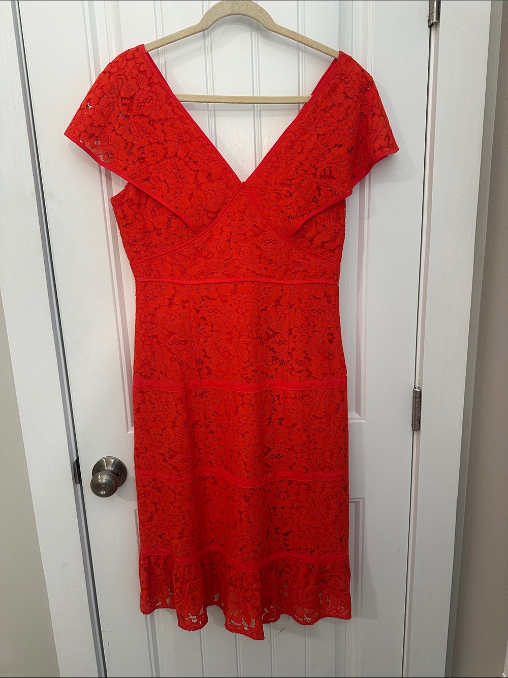 Nanette Lepore Orange Lace Dress
